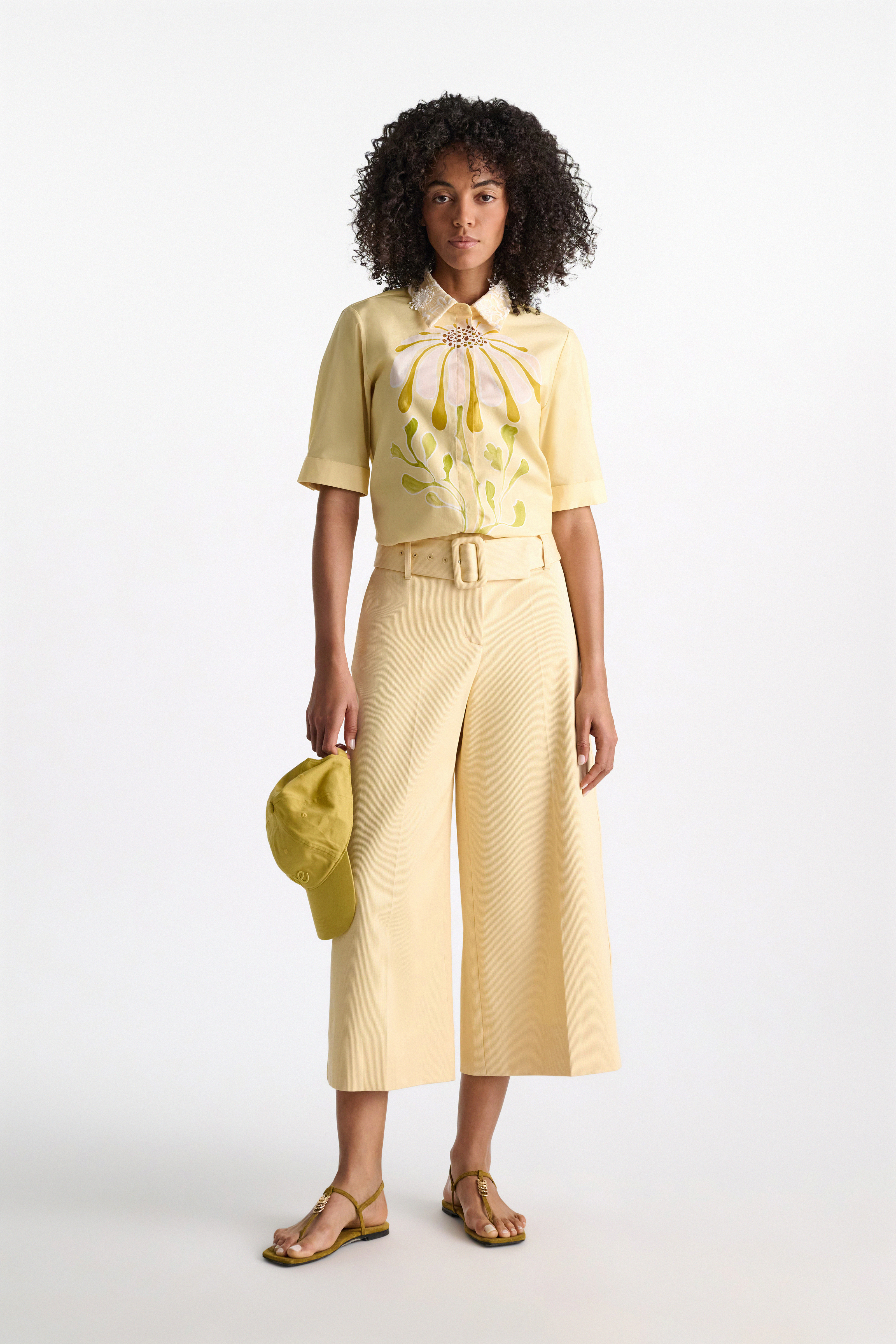 Dorothee Schumacher Suede sandals with signature D-rings dafne green